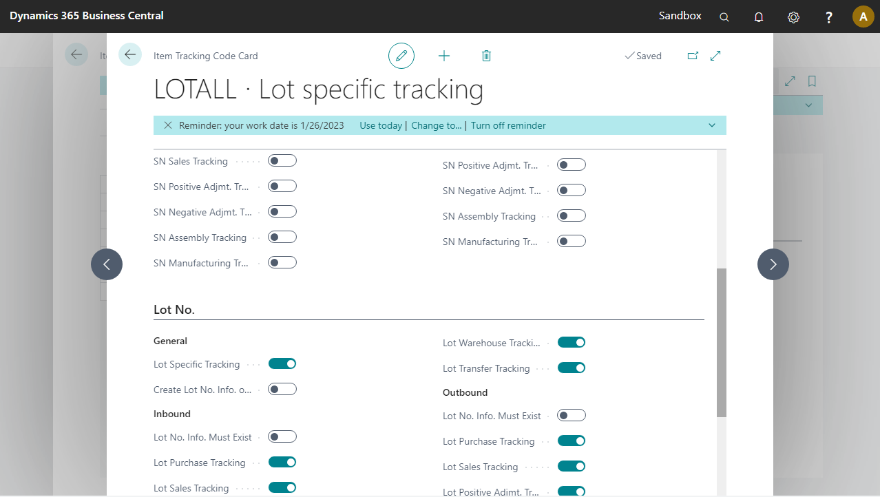 Lot Warehouse Tracking