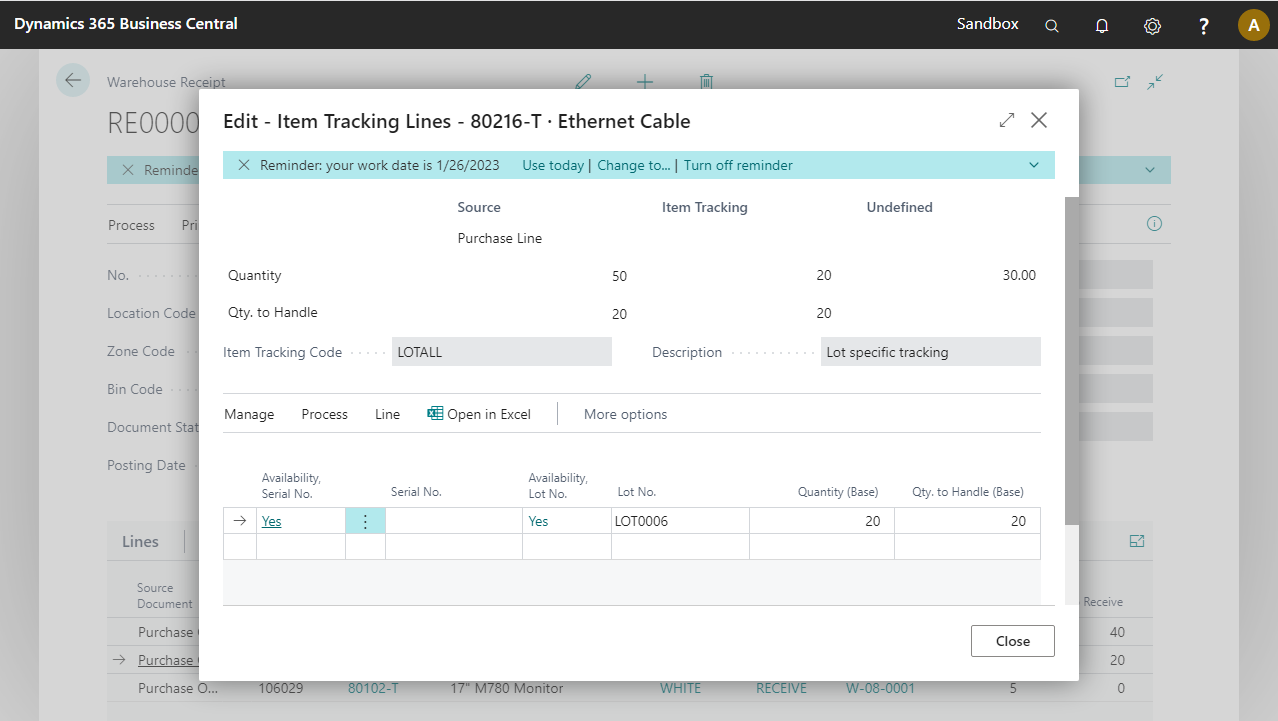 Check tracking lines