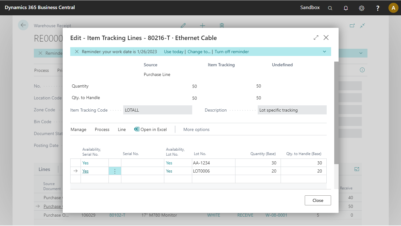 Check tracking lines