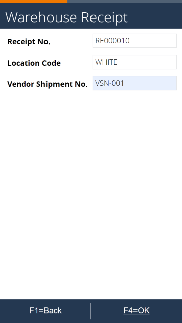 Vendor Shipment No.