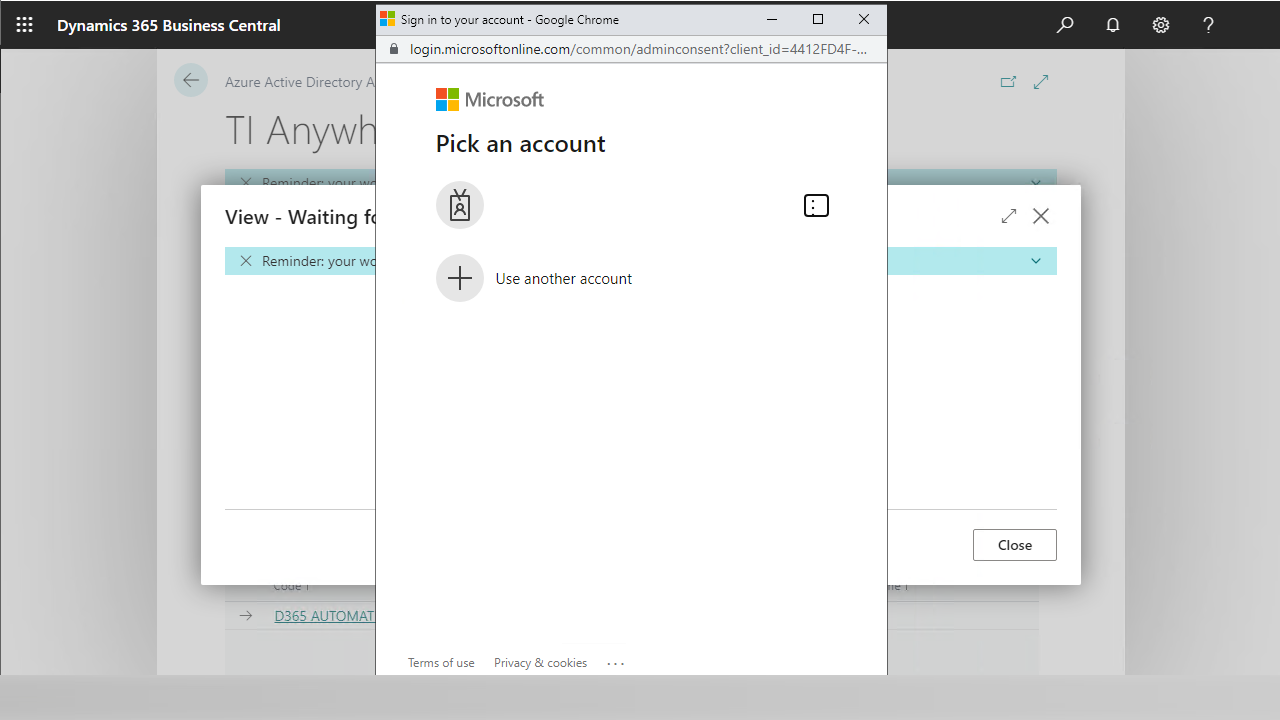Grant consent login