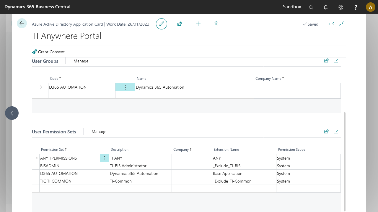 Azure app permissions
