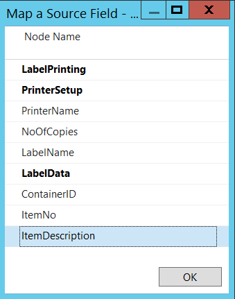 Label Printing Document Nodes