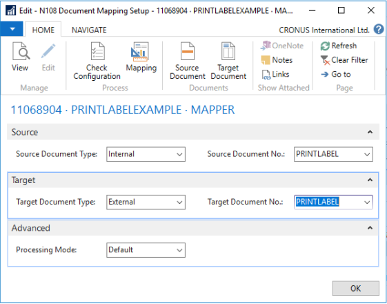 Label Example Mapper