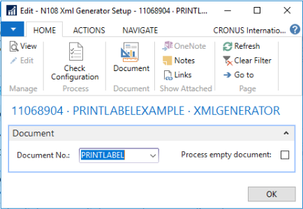 Label Example XML Generator