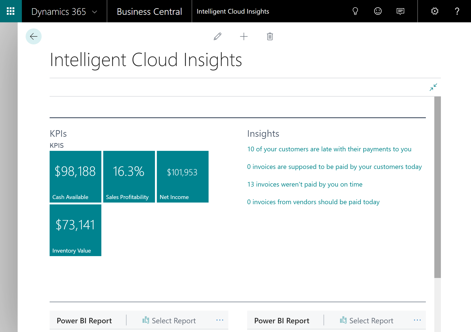 Intelligent cloud insights